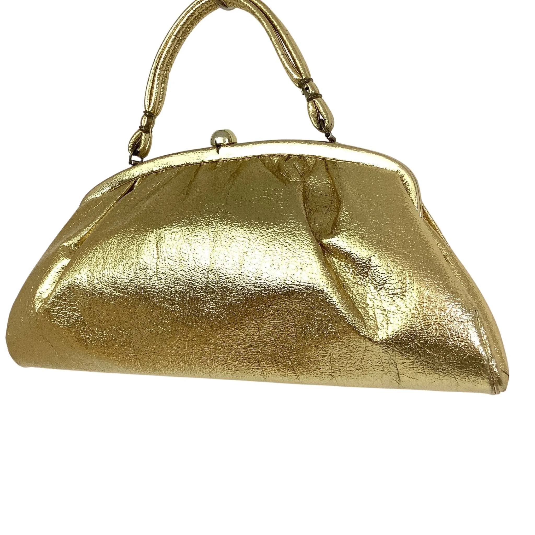 Large Metallic Gold Handbag