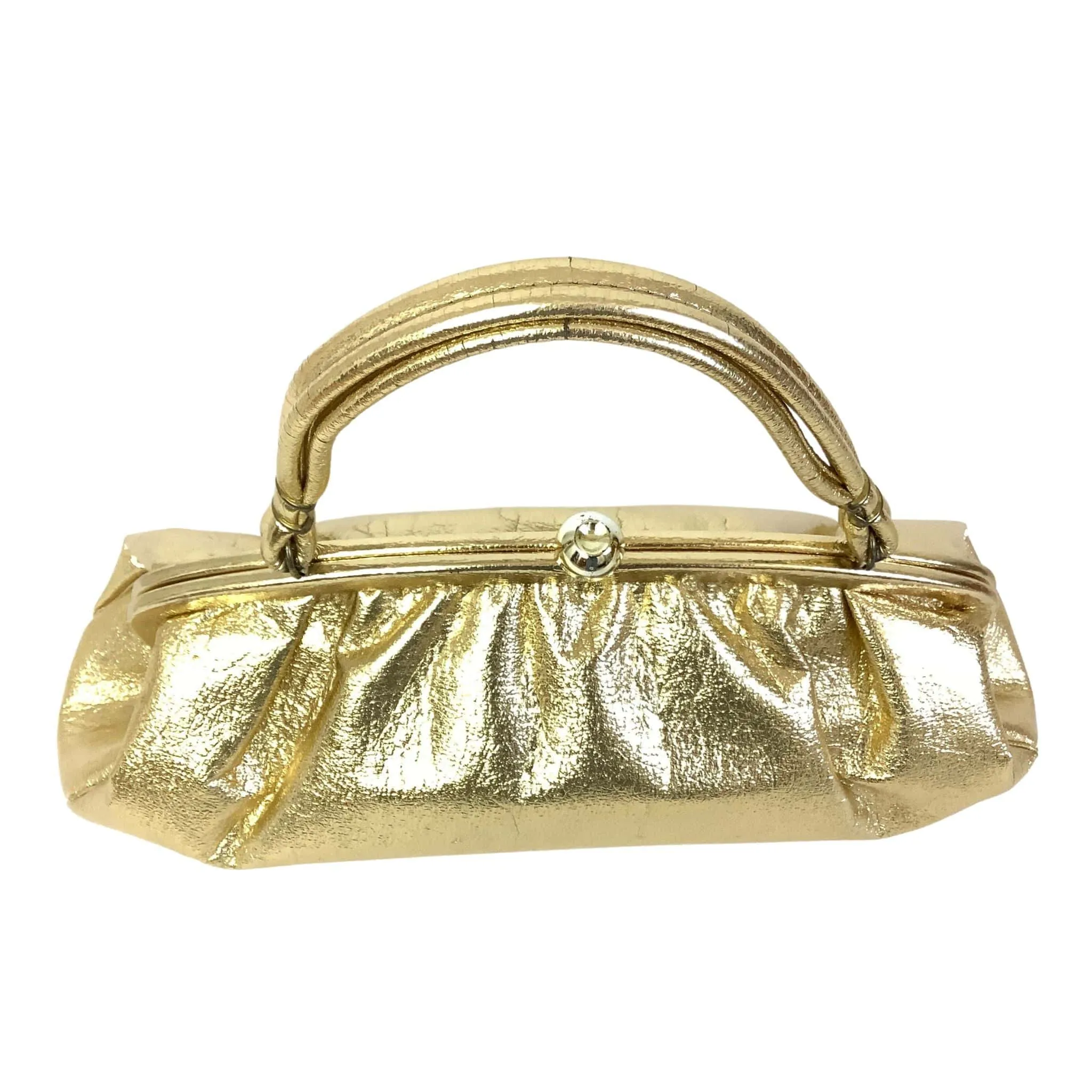 Large Metallic Gold Handbag