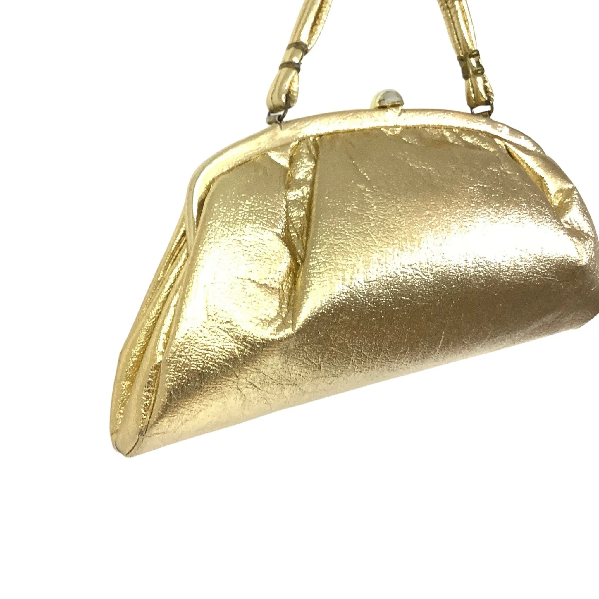 Large Metallic Gold Handbag