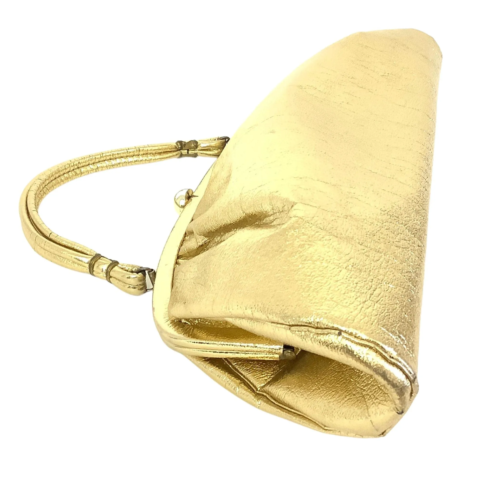 Large Metallic Gold Handbag