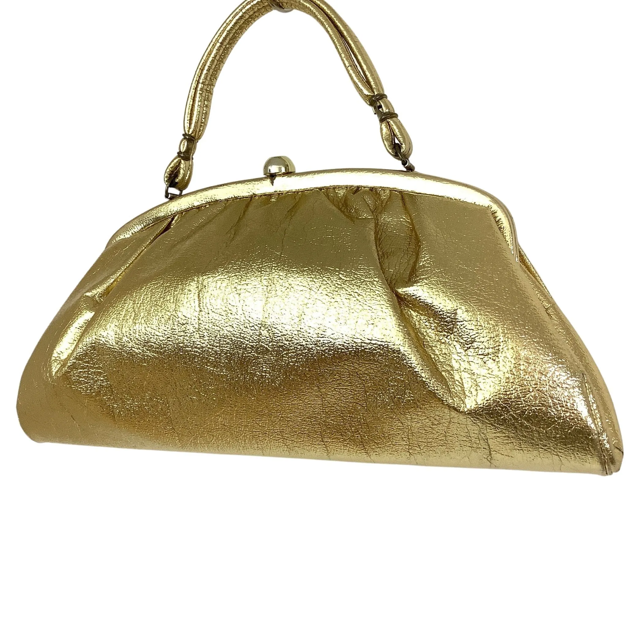 Large Metallic Gold Handbag