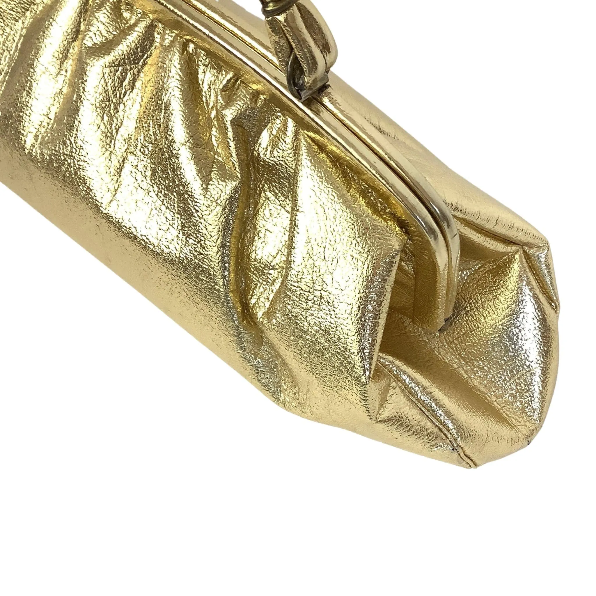 Large Metallic Gold Handbag