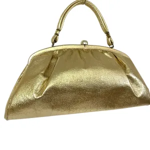 Large Metallic Gold Handbag