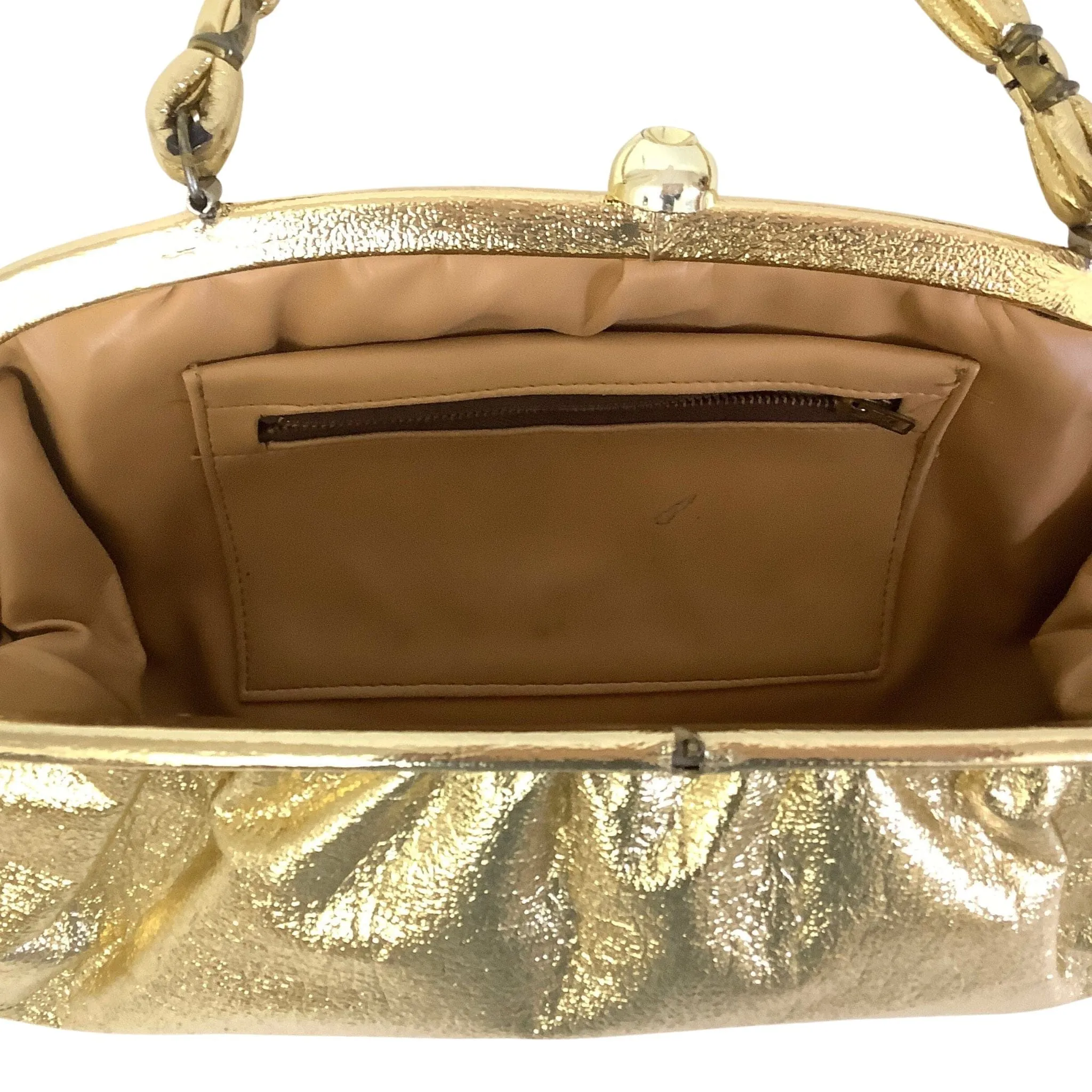 Large Metallic Gold Handbag