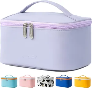 Meiyuuo Makeup Bag Cosmetic Bags for Women Ladies Zipper Pouch Makeup Organizer PU Leather Waterproof