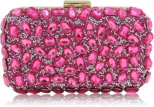 Milisente Clutch Purses For Women Crystal Clutches Evening Bags Gemstone Clutch Purse For Wedding Formal