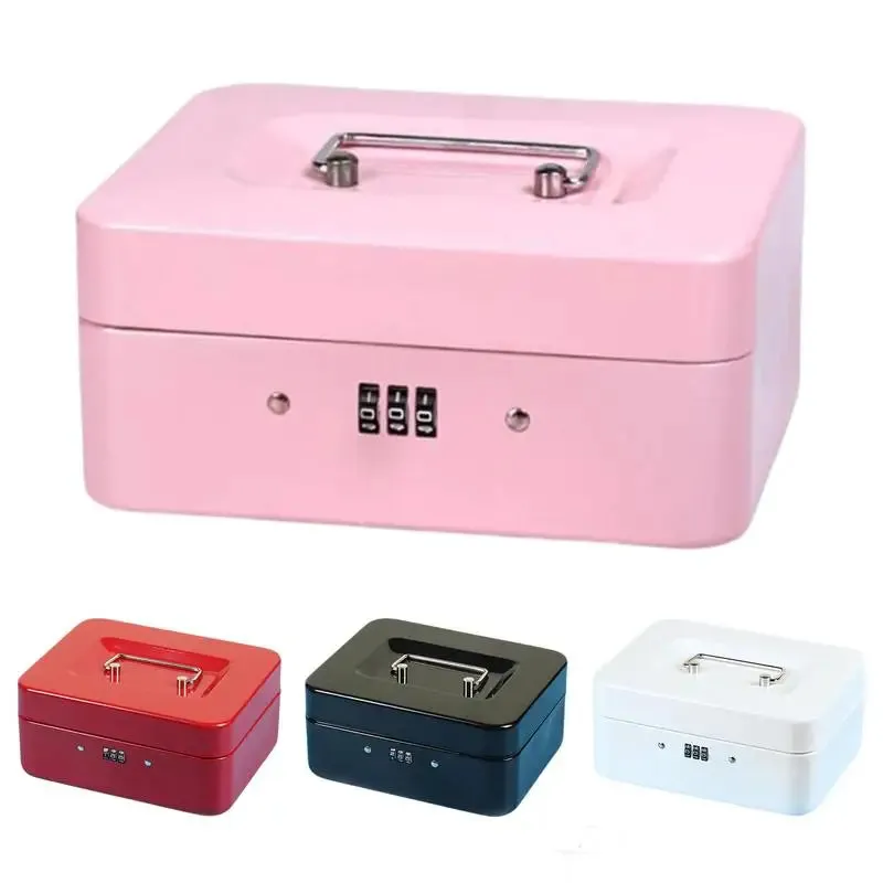 Mini Travel Safe Box with Code Lock - Portable Security Case for Jewelry & Cash