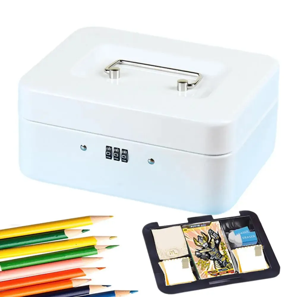 Mini Travel Safe Box with Code Lock - Portable Security Case for Jewelry & Cash