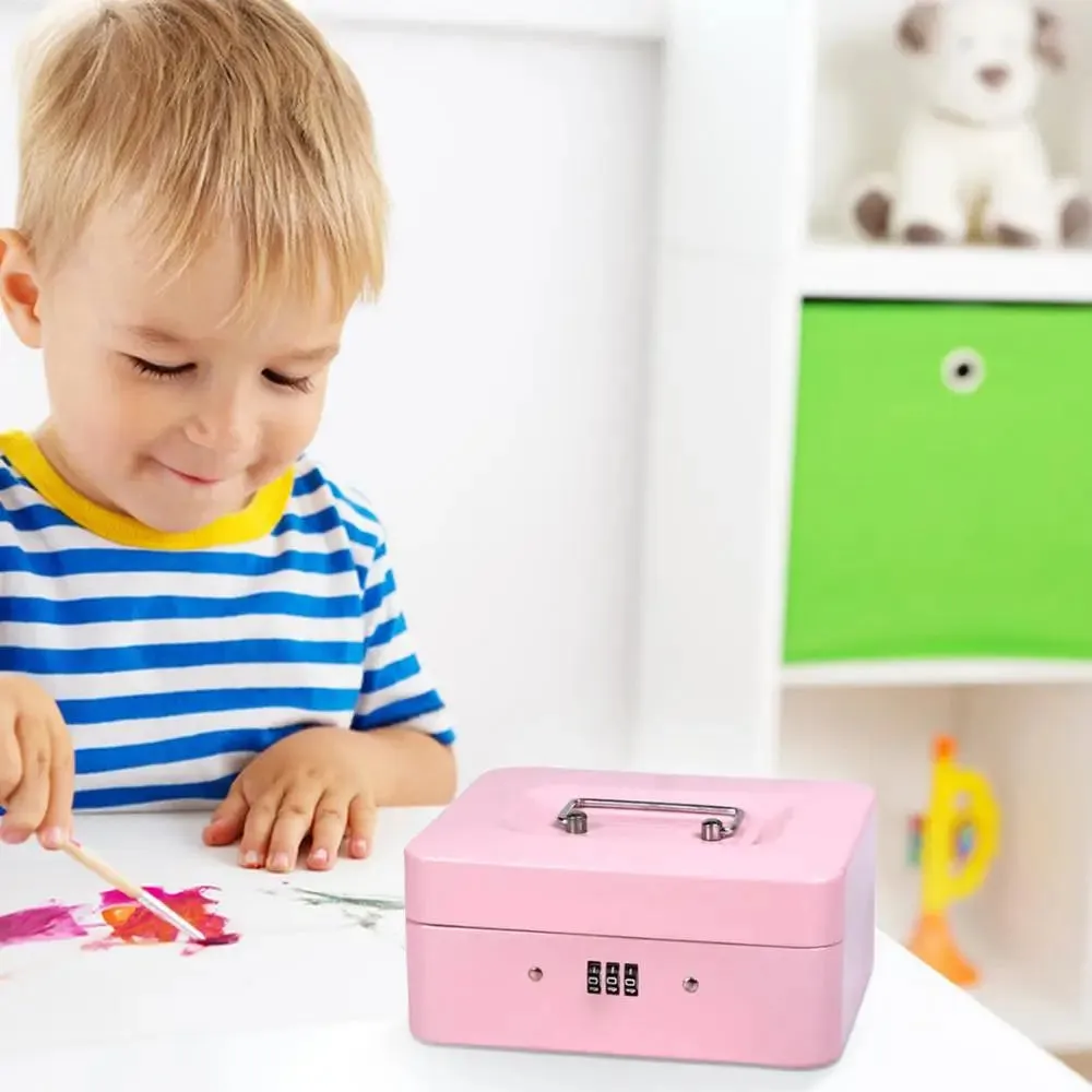 Mini Travel Safe Box with Code Lock - Portable Security Case for Jewelry & Cash