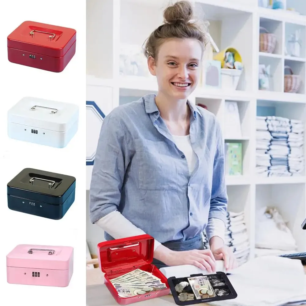 Mini Travel Safe Box with Code Lock - Portable Security Case for Jewelry & Cash