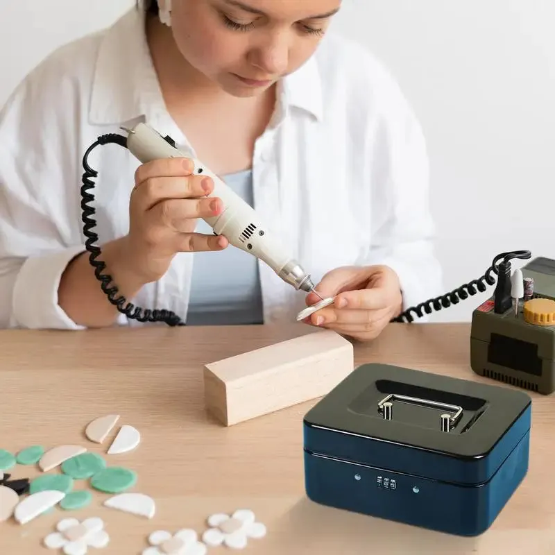 Mini Travel Safe Box with Code Lock - Portable Security Case for Jewelry & Cash