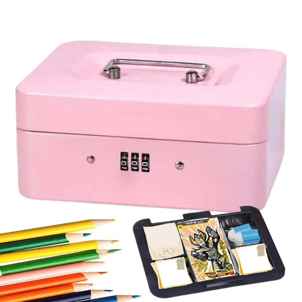 Mini Travel Safe Box with Code Lock - Portable Security Case for Jewelry & Cash