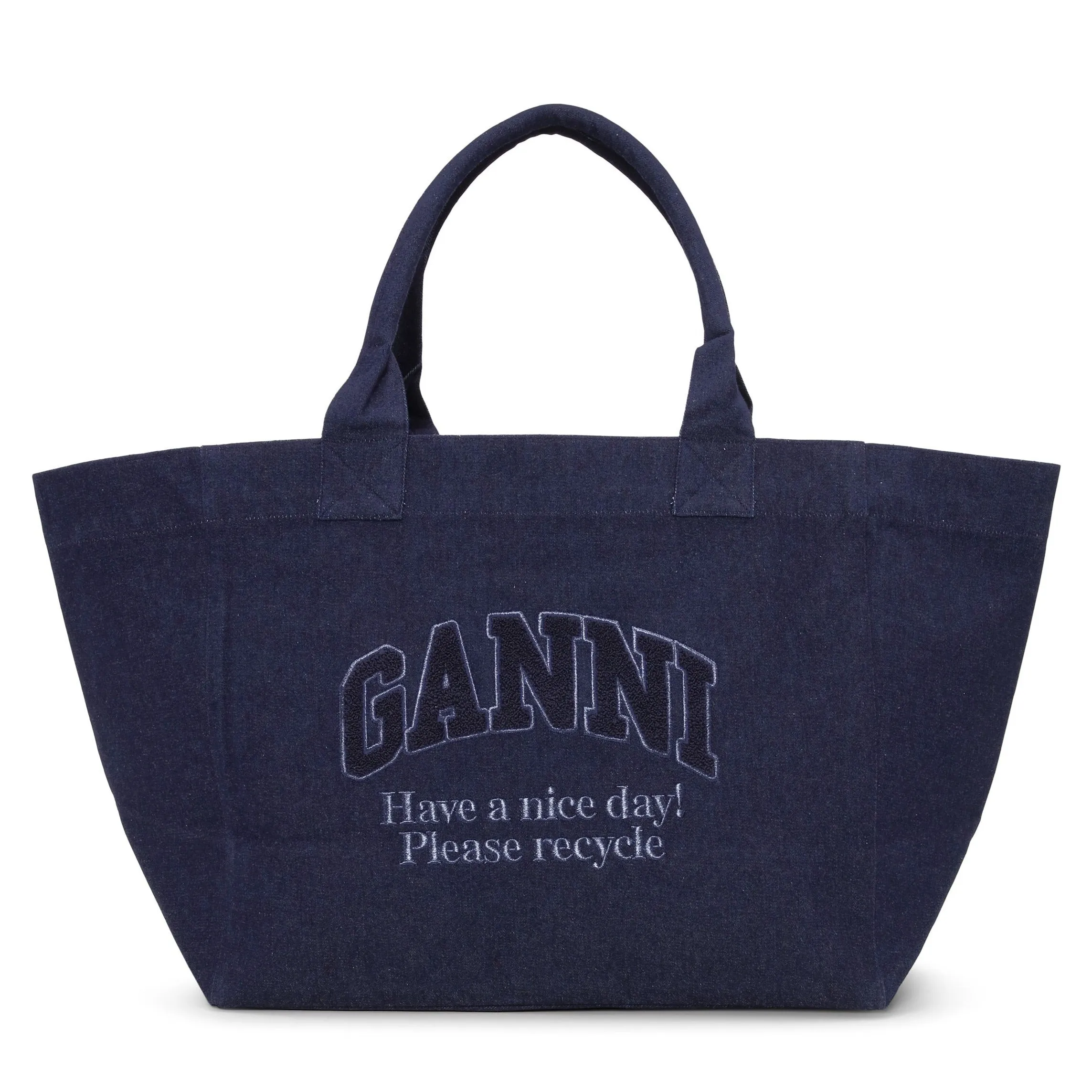 OVERSIZED CANVAS TOTE BAG | DARK DENIM