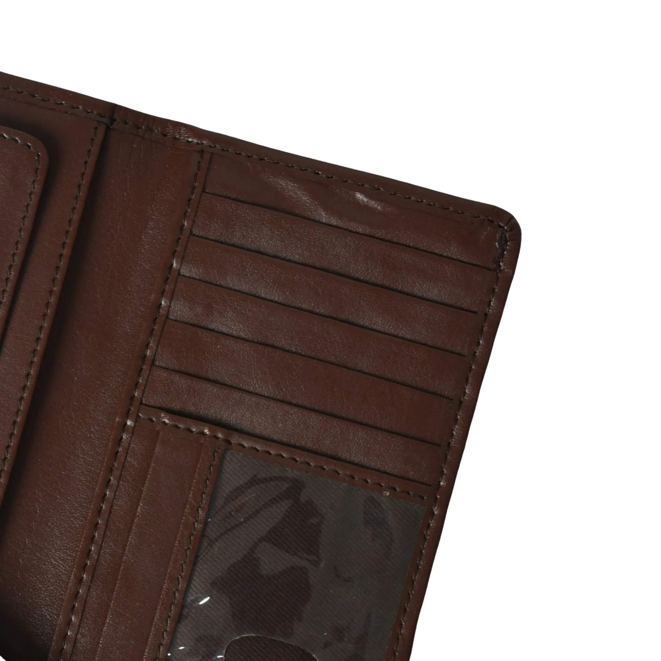 Premium Leather Bifold Slim Long Checkbook Cover