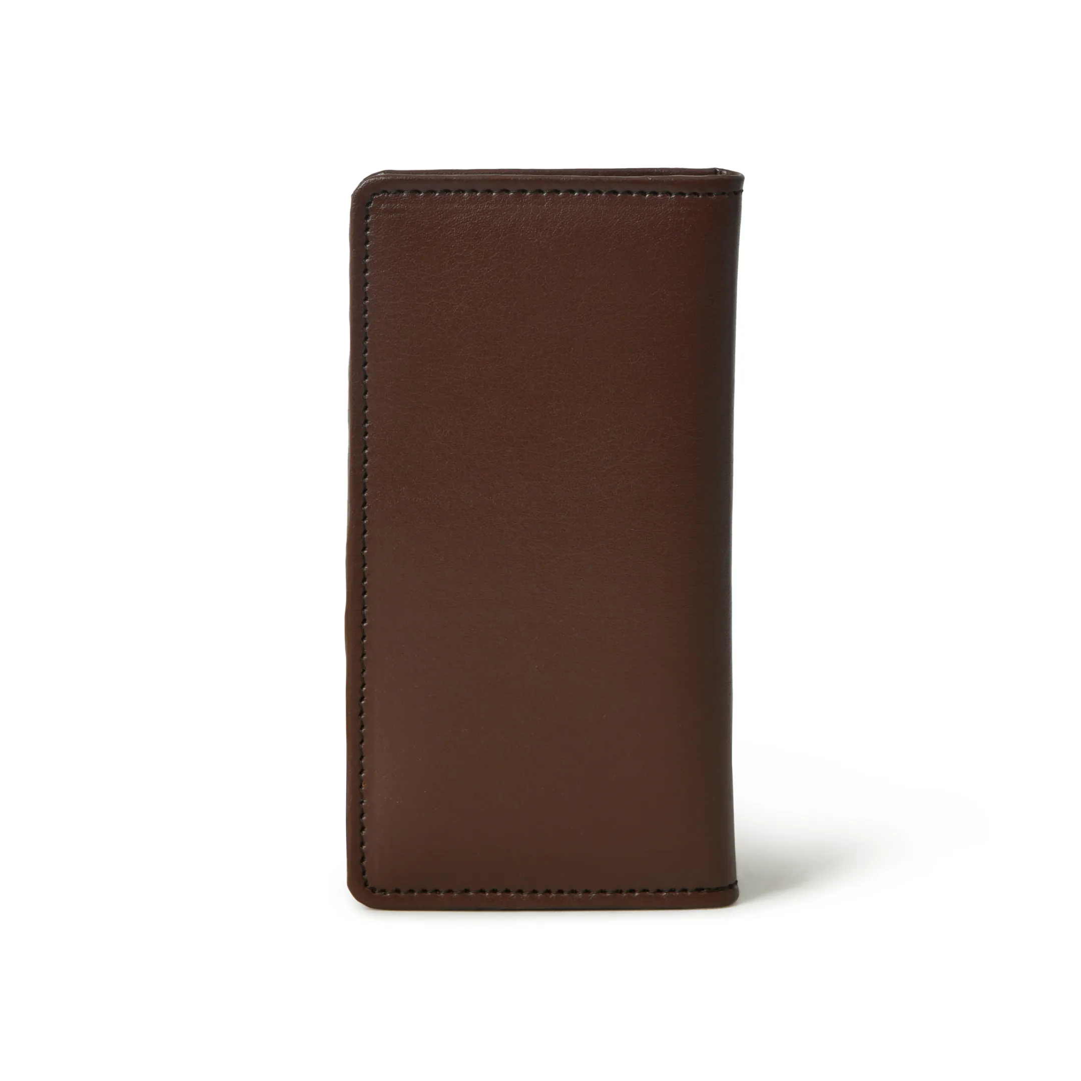 Premium Leather Bifold Slim Long Checkbook Cover
