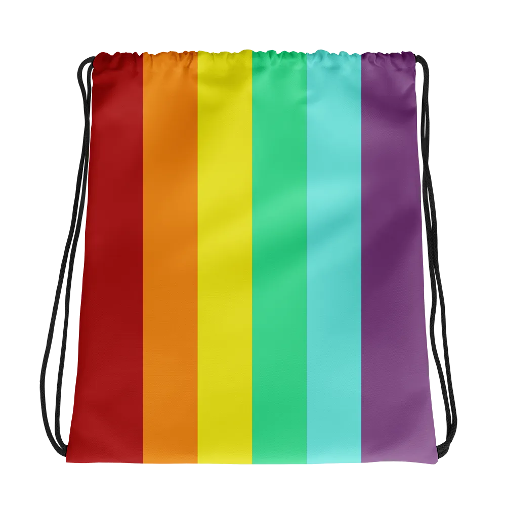 PRIDE 2018 Queen Drip & Splatter Drawstring Bag