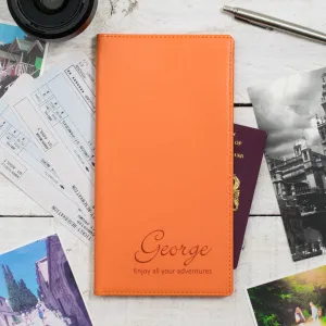Script Name Personalised Travel Document Holder