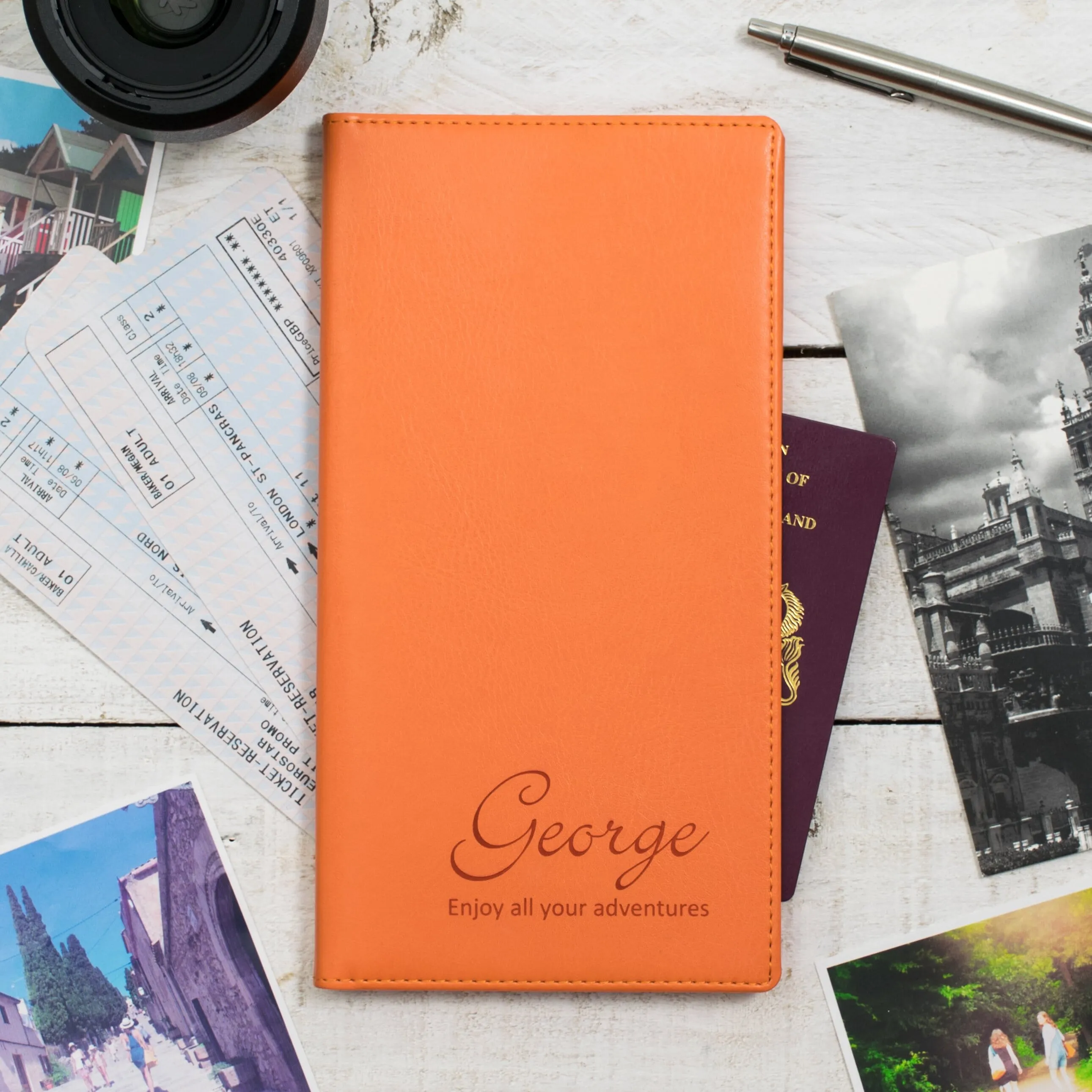 Script Name Personalised Travel Document Holder