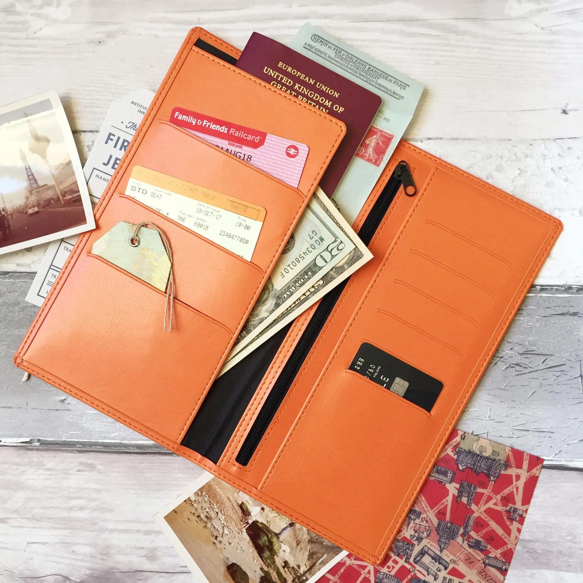 Script Name Personalised Travel Document Holder