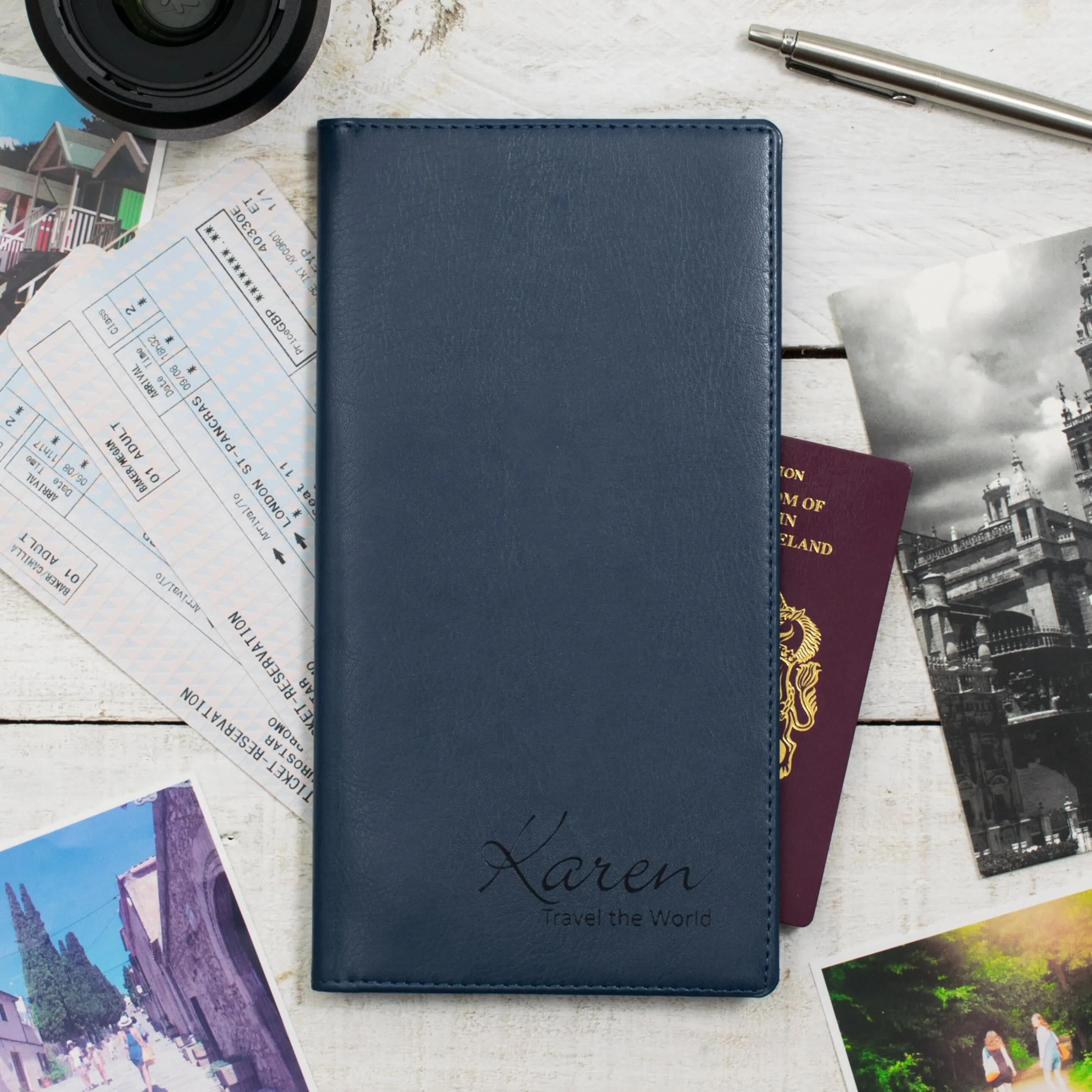 Script Name Personalised Travel Document Holder