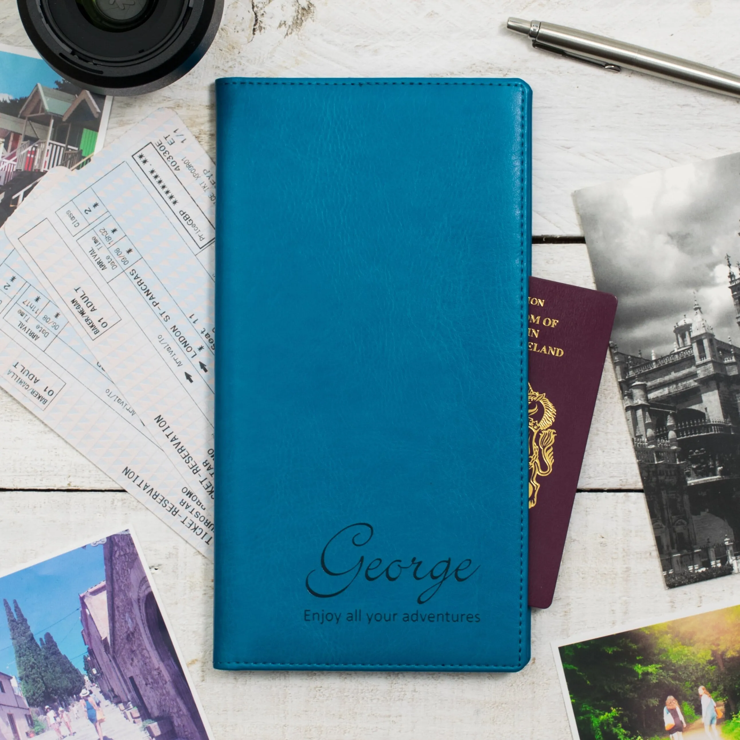 Script Name Personalised Travel Document Holder