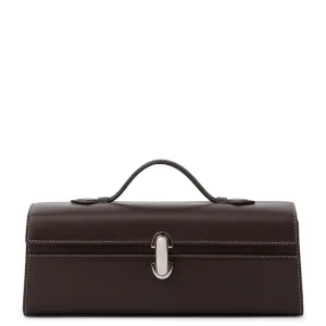 Slim Symmetry Pouchette Smooth Calf, Coffee (S)