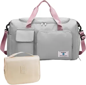 Small Gym Bag for Women Foldable Duffle Bag for Travel Weekender Ideal for Gym and More