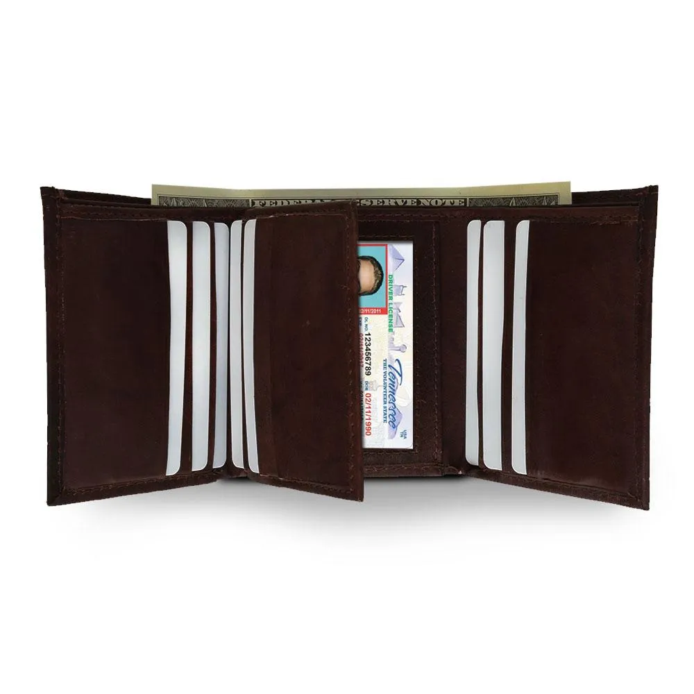Soft Tri-Fold Leather Wallet For Men