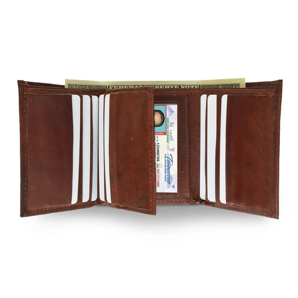 Soft Tri-Fold Leather Wallet For Men