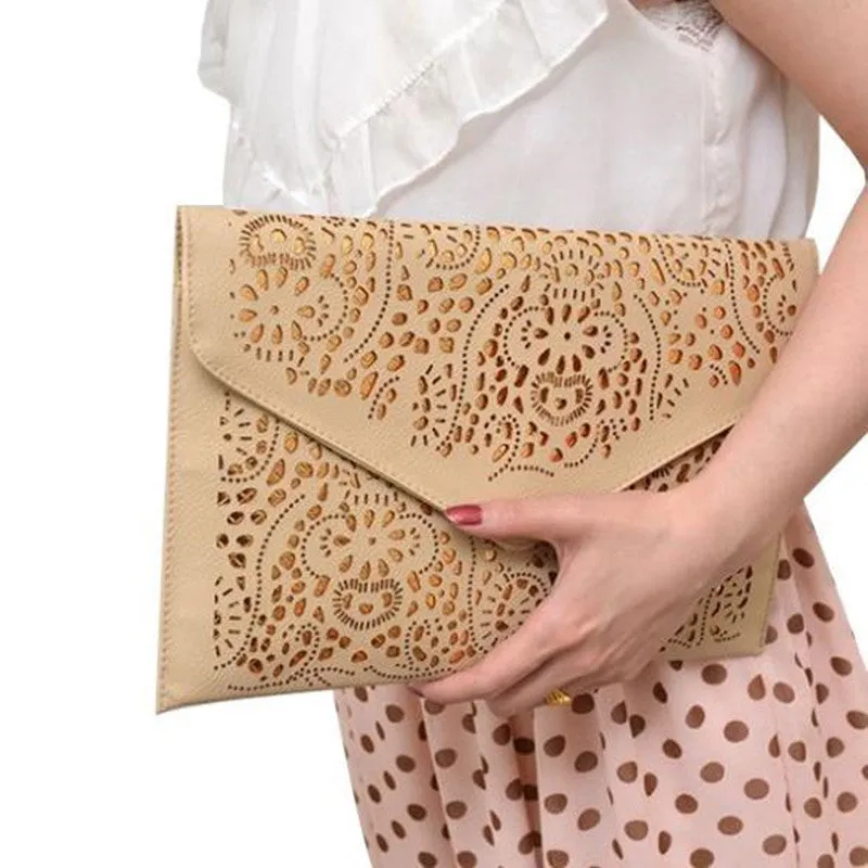 Stencil Envelope Clutch
