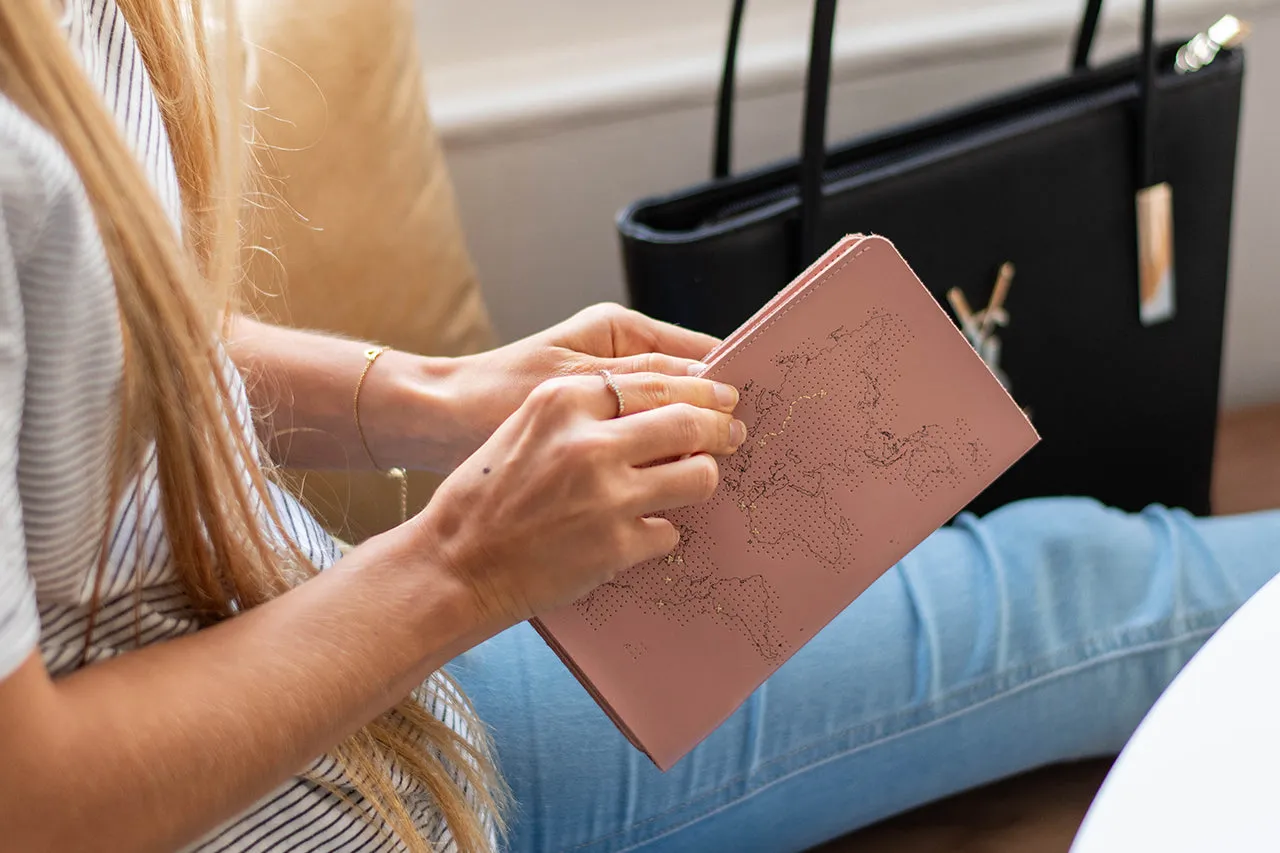 Stitch Travel Wallet - Pink