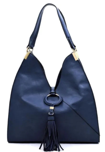 Tasseled Satchel in Royal
