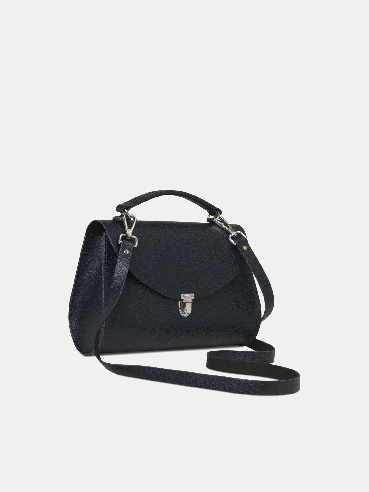 The Poppy - Navy Saffiano