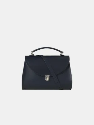 The Poppy - Navy Saffiano
