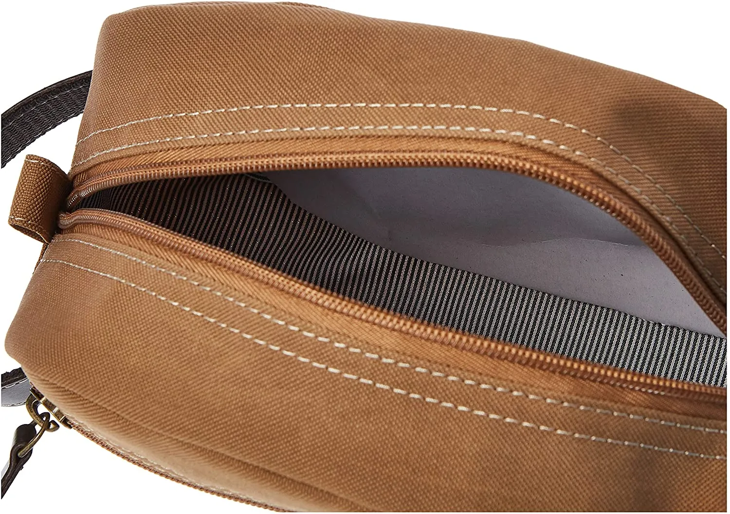 Timberland Men's Toiletry Bag Canvas Travel Kit Organizer - Khaki