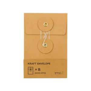 TRAVELER'S COMPANY Kraft String Envelope Small Vertical Orange