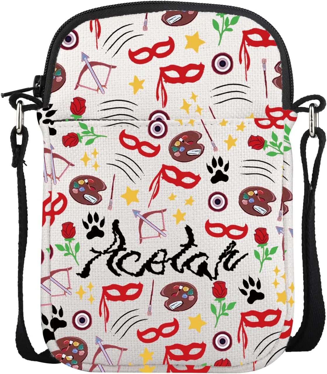 VAMSII A Court Of Thorns and Roses Merch Bookworm Inspired Crossbody Bag Reader Gift Bookish Gifts for Book Lovers