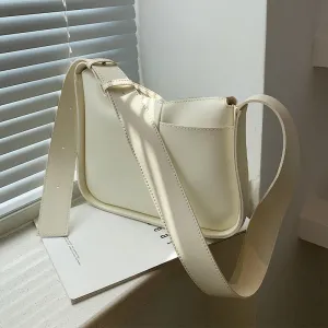 Vintage Fashion Female Simplicity 2021 New High Quality PU Leather Women Designer Handbag Solid color Shoulder Messenger Bag
