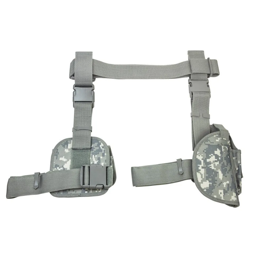 VISM 3-Piece Drop Leg Holster w/ Belt & Pouches by NcSTAR