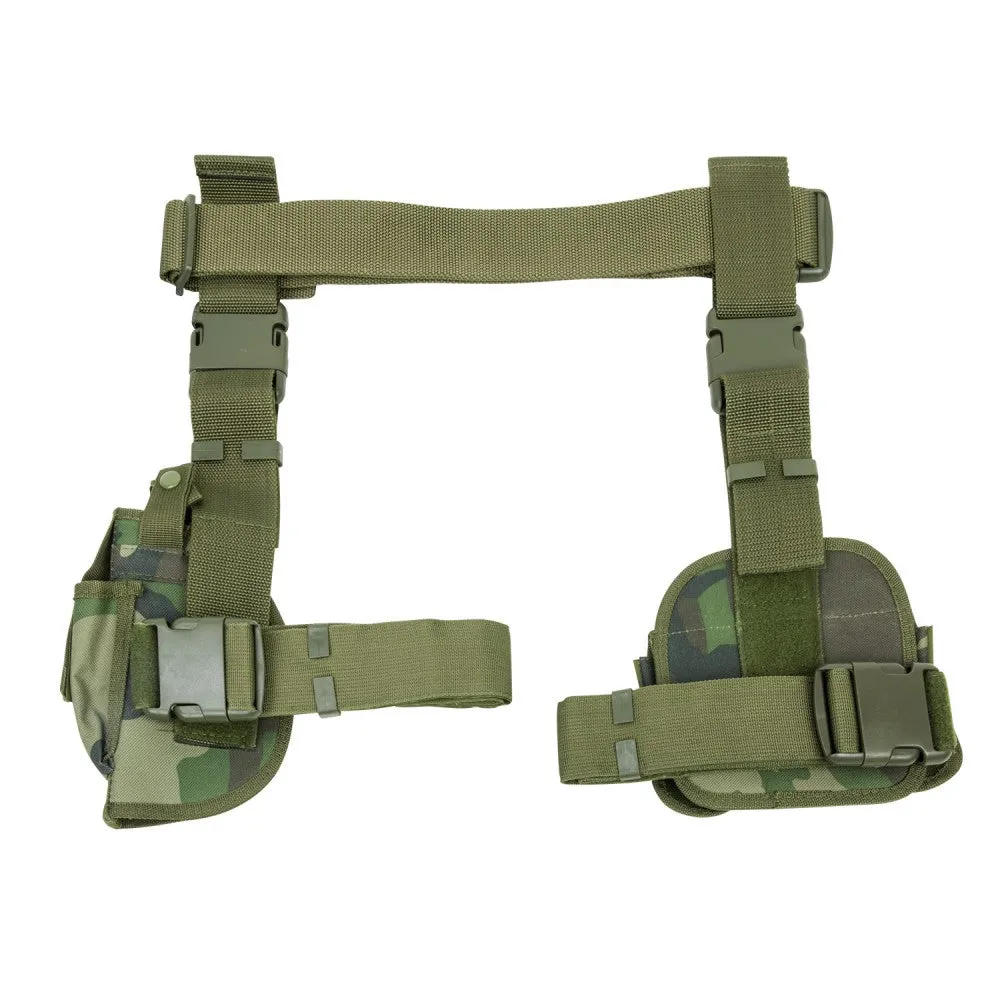 VISM 3-Piece Drop Leg Holster w/ Belt & Pouches by NcSTAR