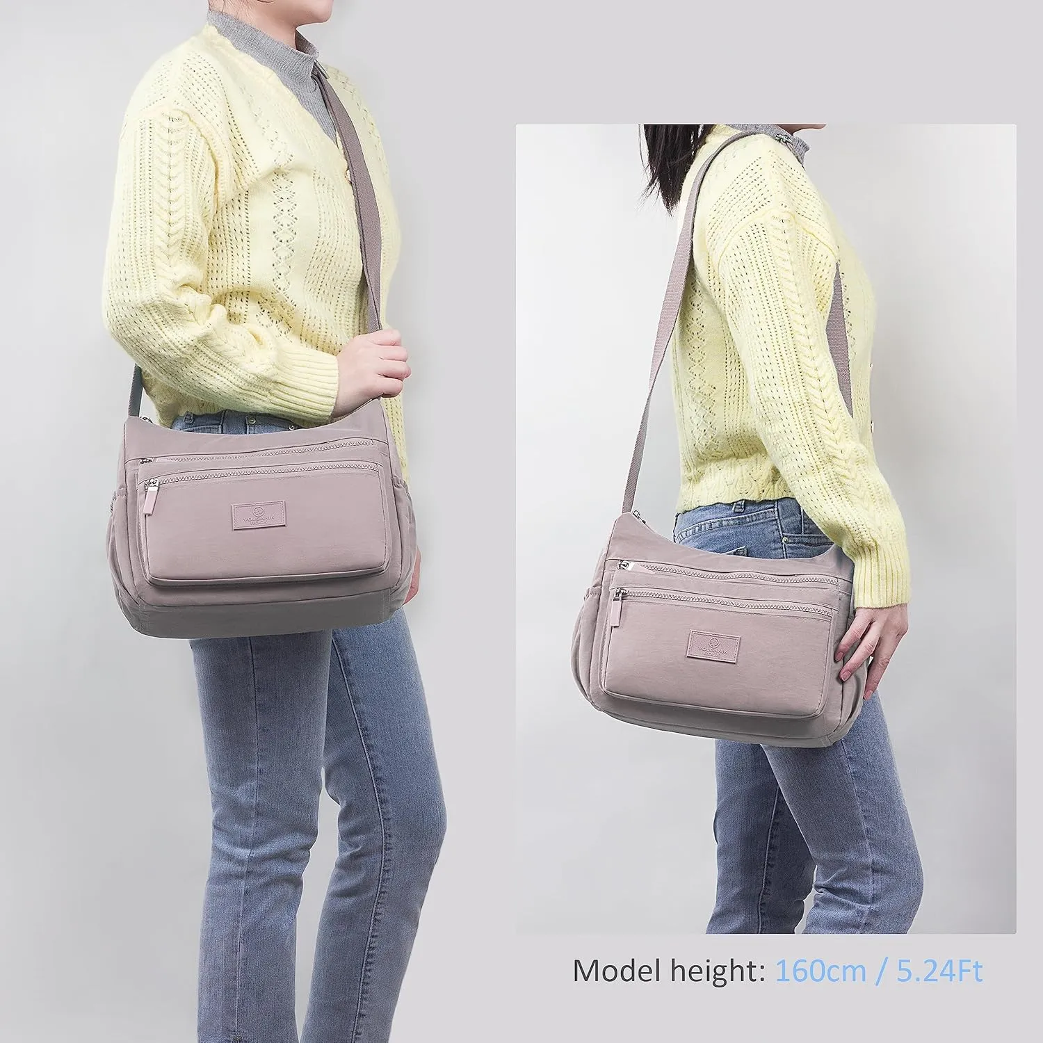 VOLGANIK ROCK Crossbody Bags for Women with RFID Pocket Anti Theft Handbag Water Resistant Shoulder Bags Travel Purse